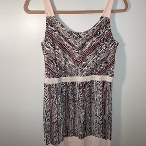 LOFT Size 6 Beautiful Blush & Tribal Color Dress